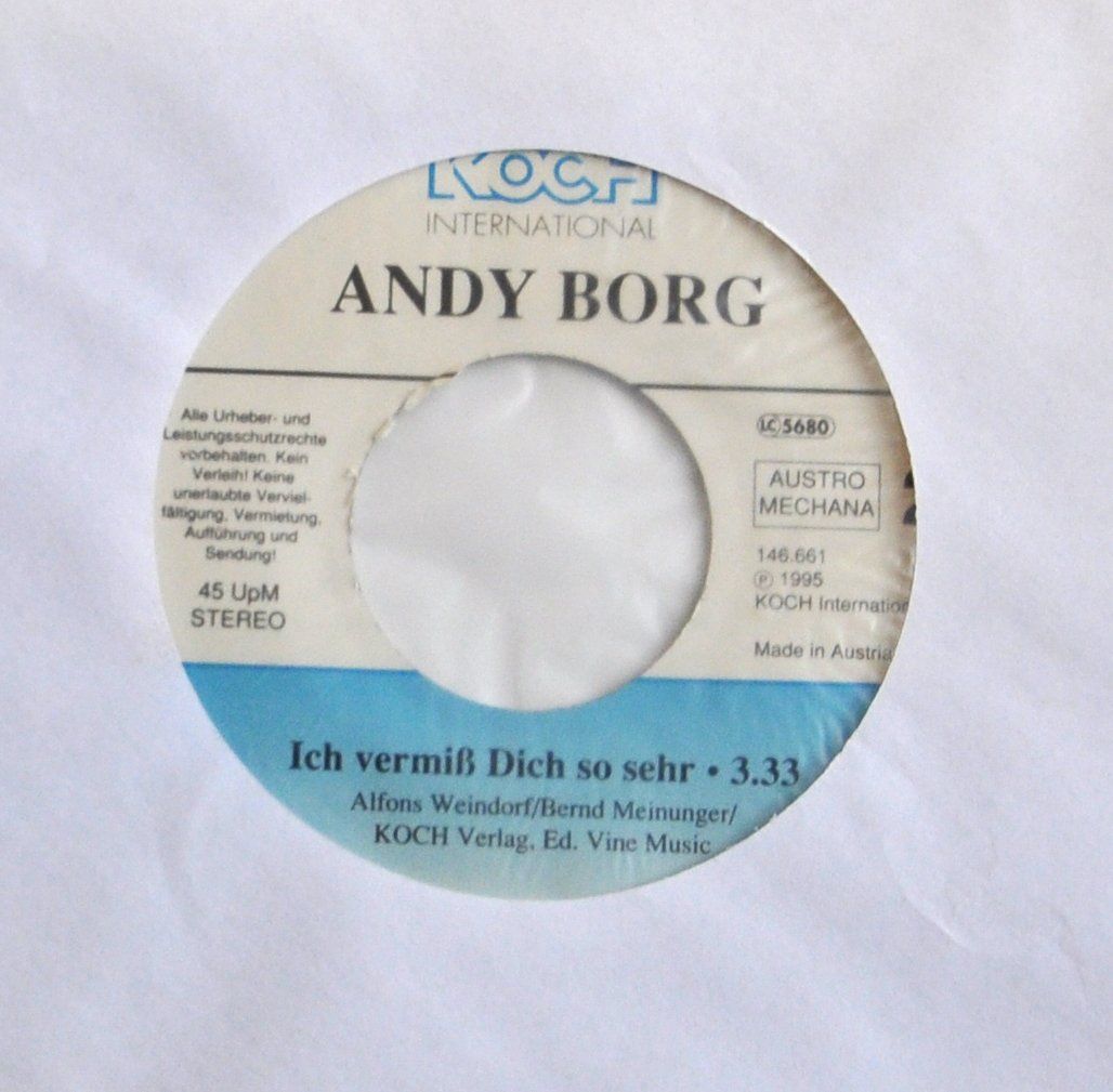 Vinyles: Andy Borg 14 Singles – D'occasion à Andwil TG par Wanton25 7