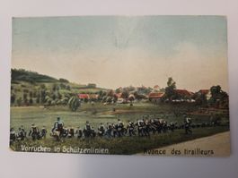 Alte Ansichtskarte, Militär, Schweiz, Vorrücken, Rarität R2