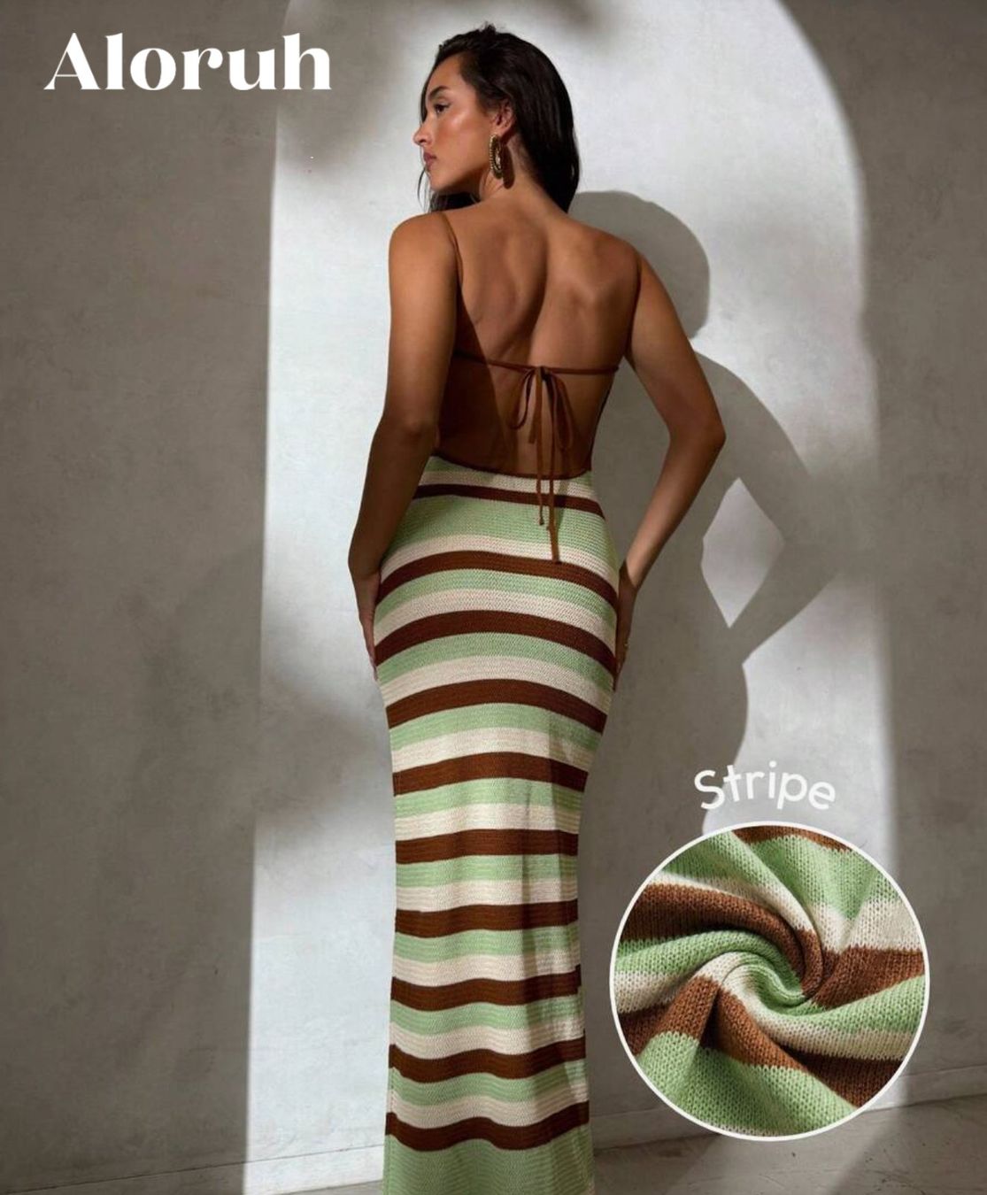 Vestiti: Robe à rayure dos nu en tricot – Nuovo e nell'imballaggio originale da Martigny venduto da fan_lxx6 1