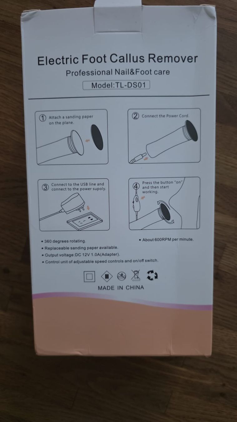 Pedicure: Hornhautentferner elektrisch NEU – Nuovo e nell'imballaggio originale da Bennwil venduto da fawag 1