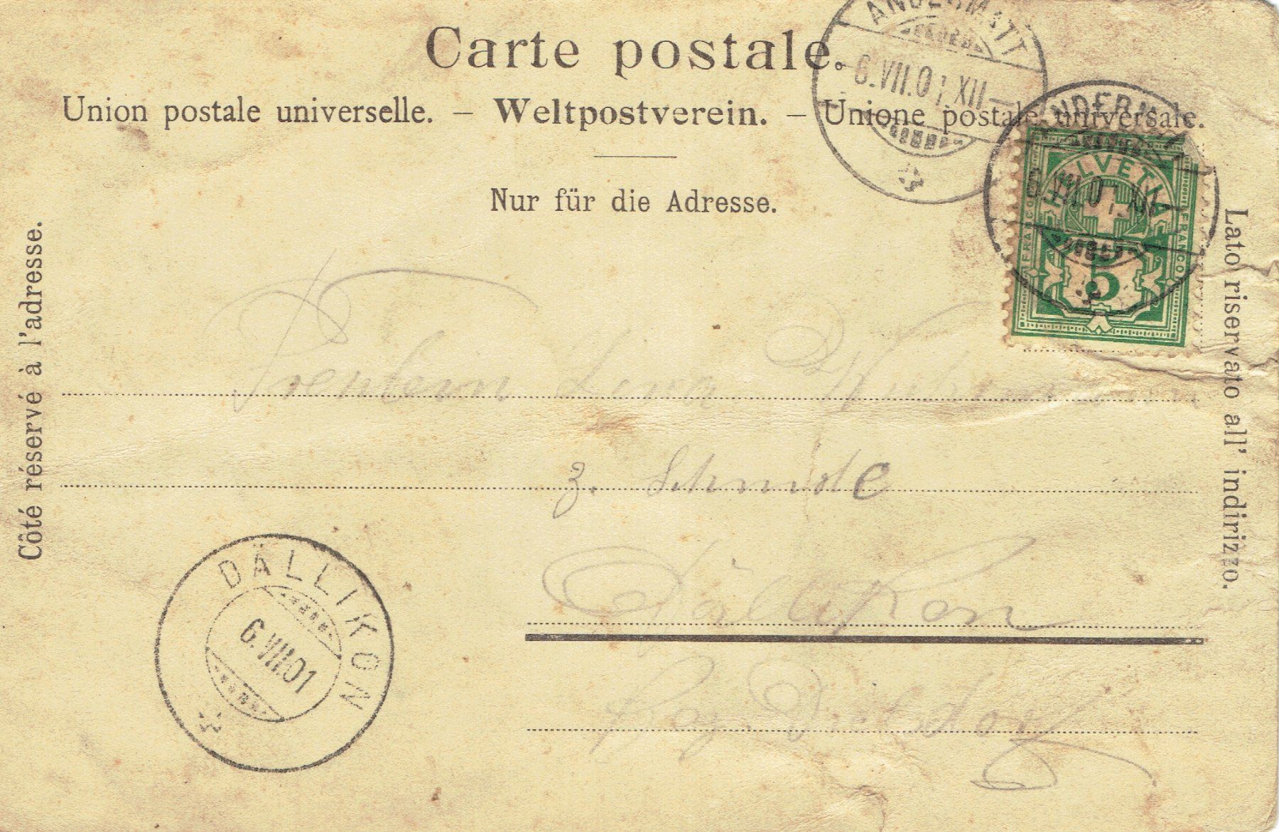 Cartoline postali: Hotel Rhonegletscher Gletsch VS, um 1900 – Usato da Otelfingen venduto da Schmitte9 1