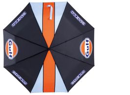 Gulf Racing Regenschirm Mini 95cm mit Lampe Original Produkt