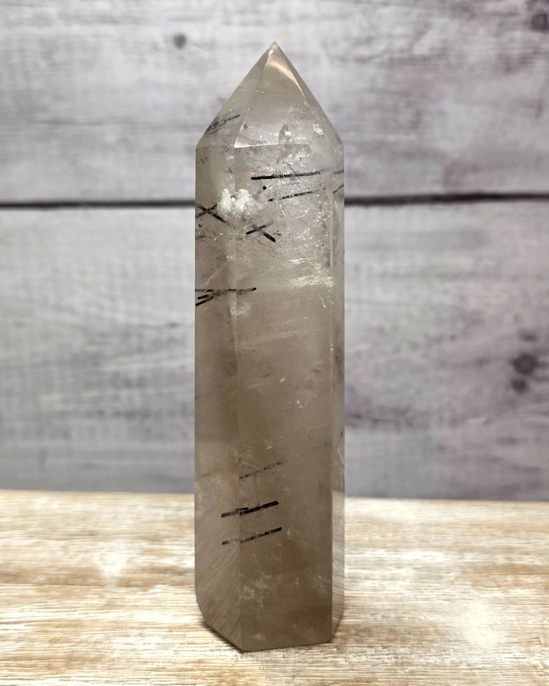 Minerali & Pietre curative: Turmalin Quarz Obelisk 281g – Nuovo e nell'imballaggio originale da Matzingen venduto da Shay_Crystalz 1