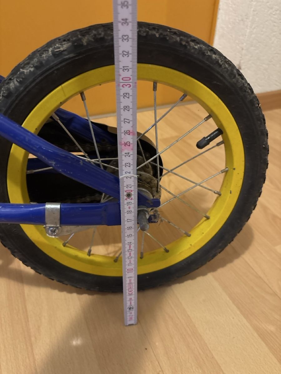Biciclette: Kinderfahrrad Minimax blau gelb – Usato da Holziken venduto da US3R 2