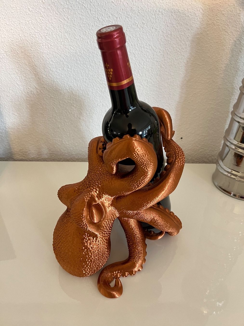 Weingestelle & -ständer: Pieuvre support pour bouteille – Neu (gemäss Beschreibung) aus Vicques von PAMB3D 2