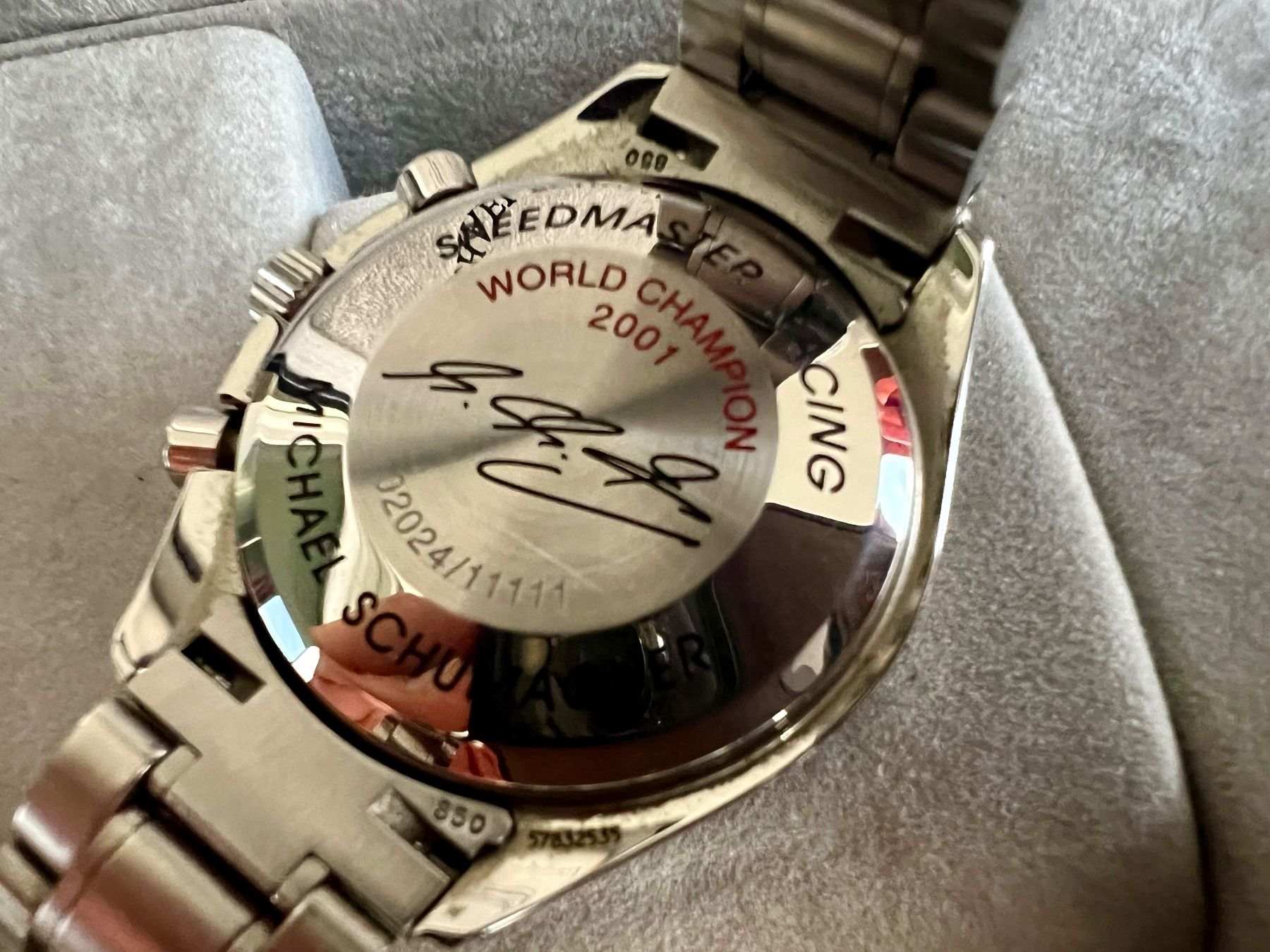 Omega Orologi: OMEGA Speedmaster Racing Schumacher, Ltd.Series,Fullset 2002 – Usato da Le Mont-sur-Lausanne venduto da LycaGallery 5