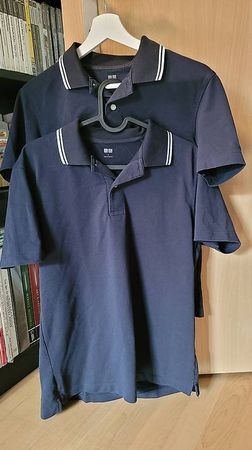 2x Uniqlo Herren Poloshirt Größe S Dunkelblau