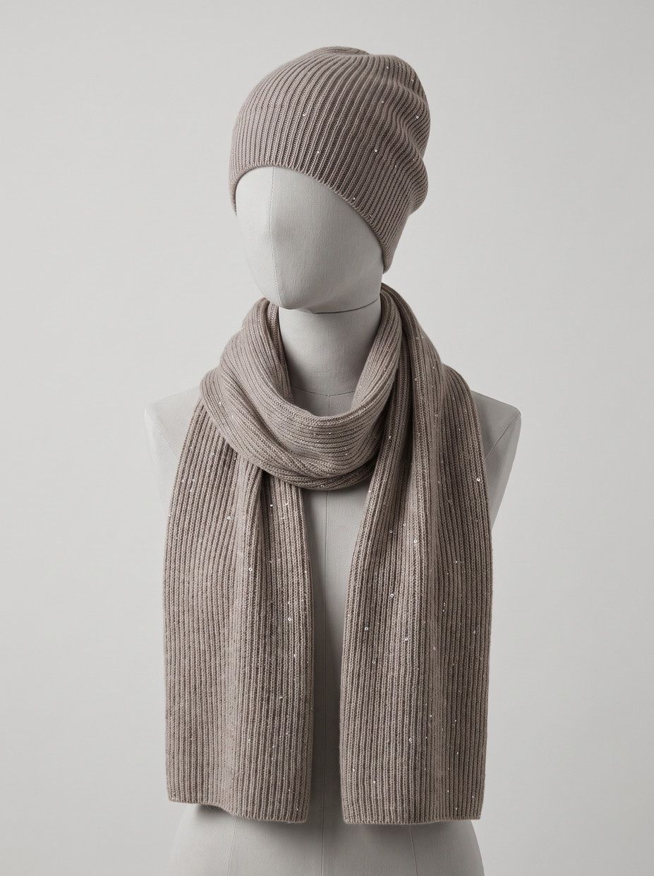 Brunello Cucinelli Chapeaux, bonnets & casquettes: Brunello Cucinelli Mutze & Schal | NEU – Neuf (Voir description) à Zollikon par cielles 1