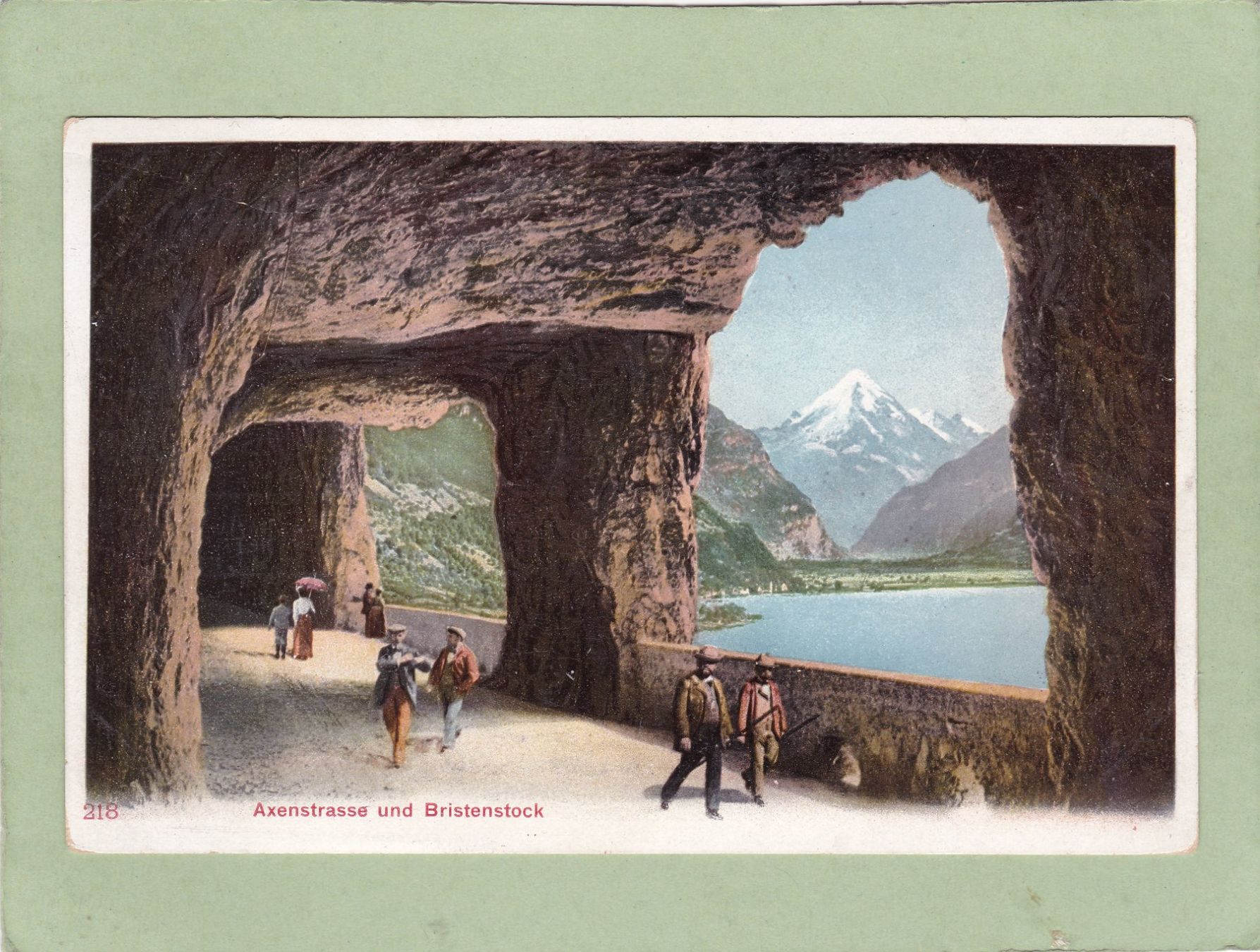 Cartoline postali: Axenstrasse und Bristenstock – Usato da Herisau venduto da Lisegrat2008