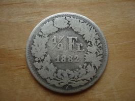 (N) 1/2 Franken 1882