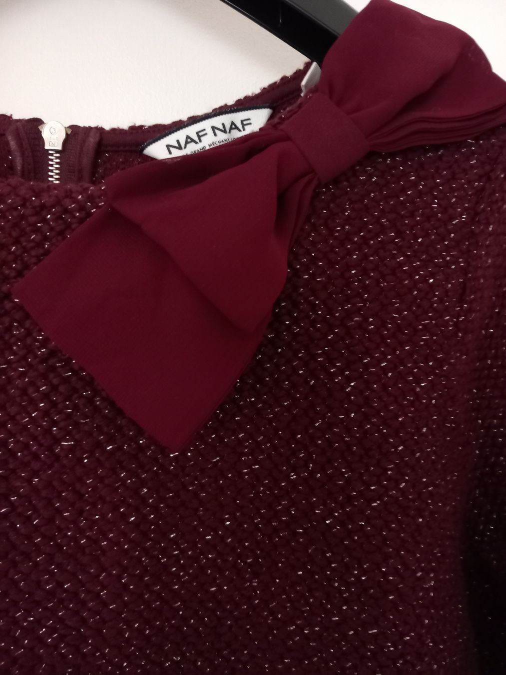 Nafnaf Maglioni & Felpe: Pullover bordeaux Naf Naf- taille S – Nuovo (secondo la descrizione) da Lausanne venduto da jess090 1
