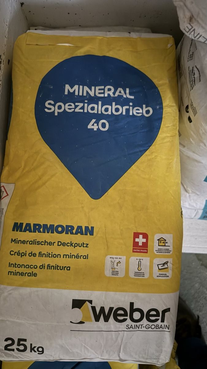 Modelliermasse: Deckputz 1.0 mm mineralisch extraweiss – Neu und originalverpackt aus Heimberg von Peek0