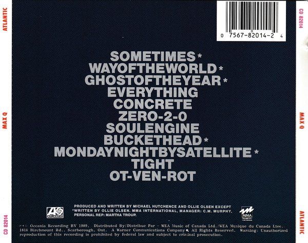 CD: MAX Q CD Michael Hutchence INXS 1989  CD82014 – Usato da Gersau venduto da pjs_687j 1