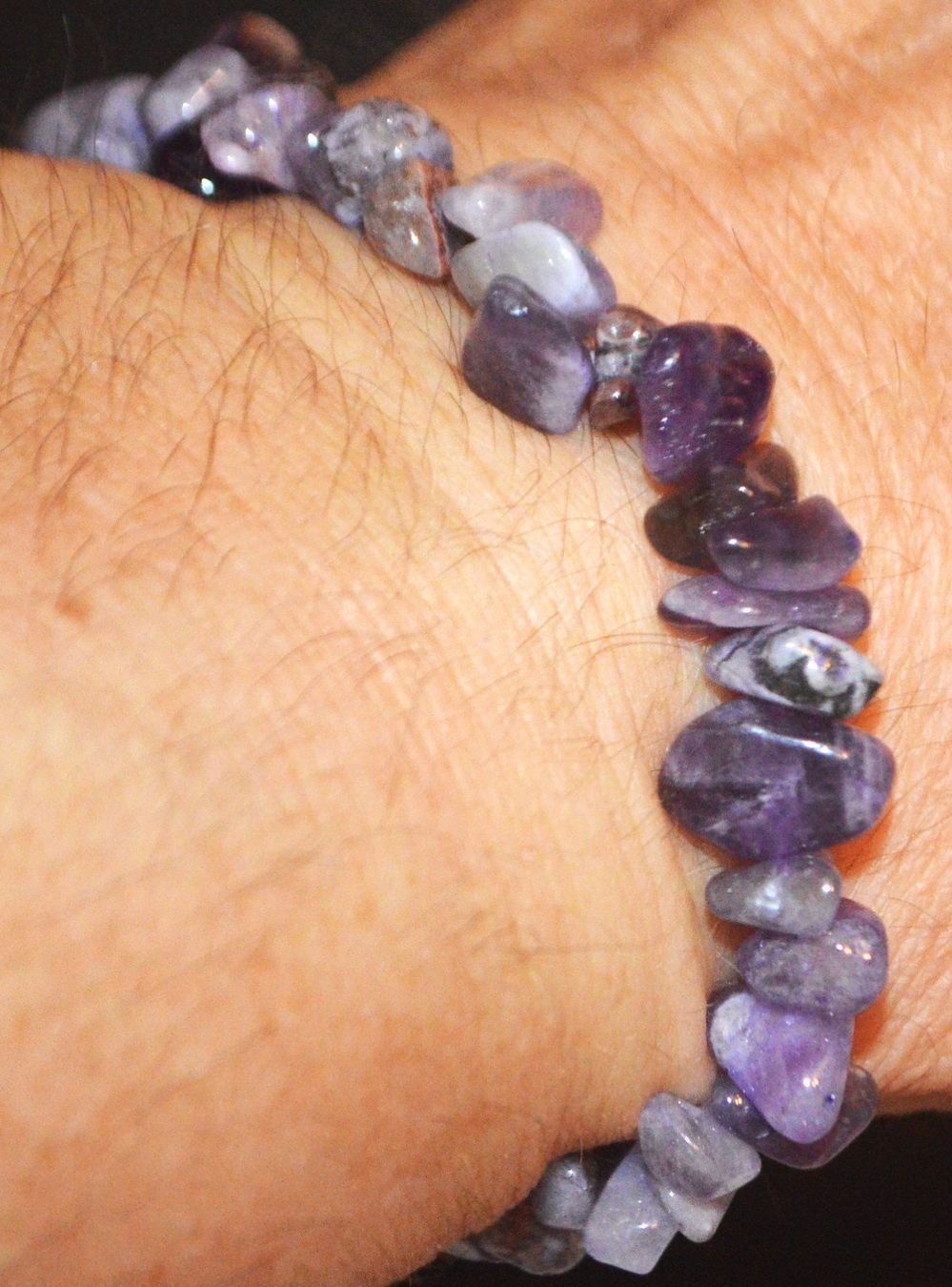 Armbänder & -reifen: Armband L-6640 – Amethyst Chips – elastisch – Neu und originalverpackt aus Goldiwil (Thun) von han_v5b7 1