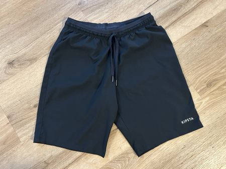 Kipsta Laufshorts Gr. S Schwarz - Ideal für Sommer-Sport 