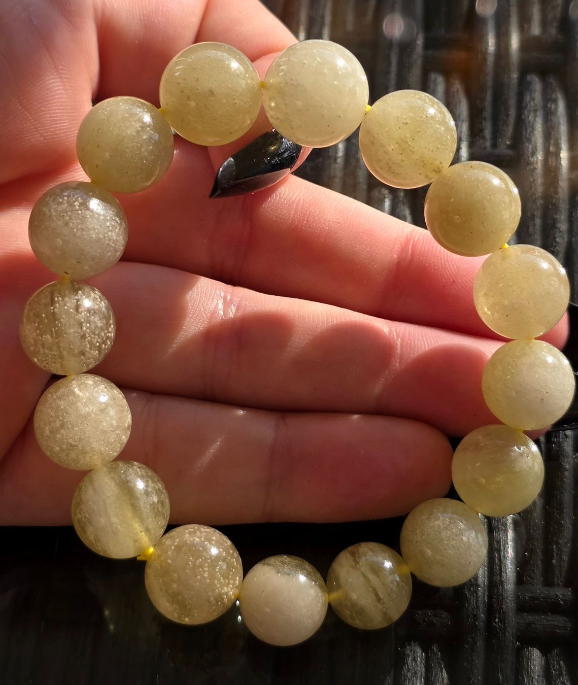 Mineralien & Heilsteine: Lybisches Wüstenglas / Tektit Armband B – Neu und originalverpackt aus Matzingen von Shay_Crystalz 1