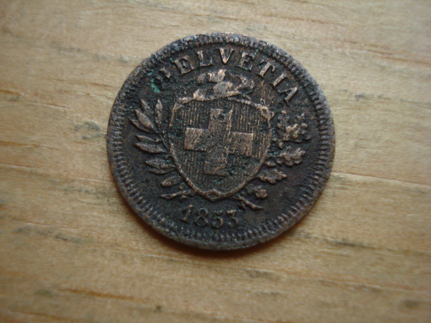 Tutti le monete: (W5) 1 Rappen 1853 br – Usato da Erlach venduto da Net-Coins