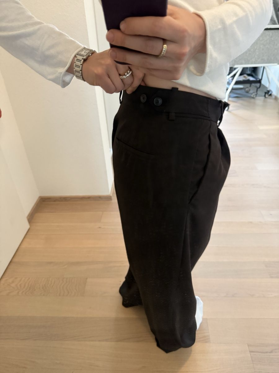 Lamarel Pantaloni: Lamarel trousers chocolate brown – Usato da Zürich venduto da AlineCr 2
