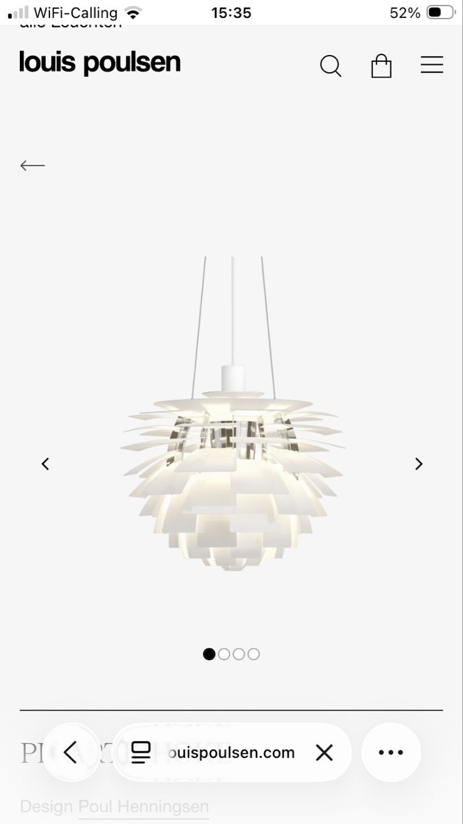 Louis Poulsen Lustres & lampes de plafonds: PH Artichoke in Weiss ORIGINAL – D'occasion à Sempach par diegito_87 1