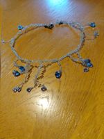 collier bleu gouttes