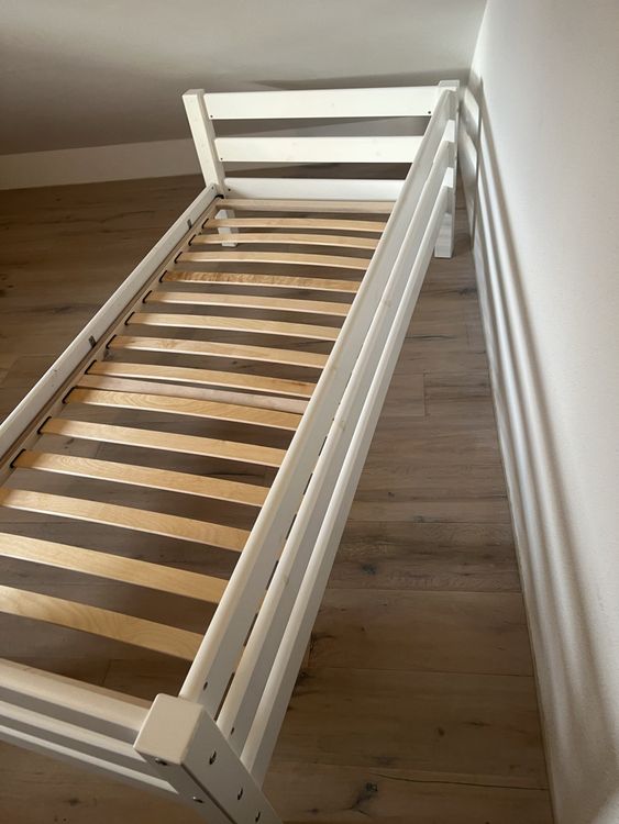 Bett 90x200 Ikea weiss mit Matratze Kaufen auf Ricardo