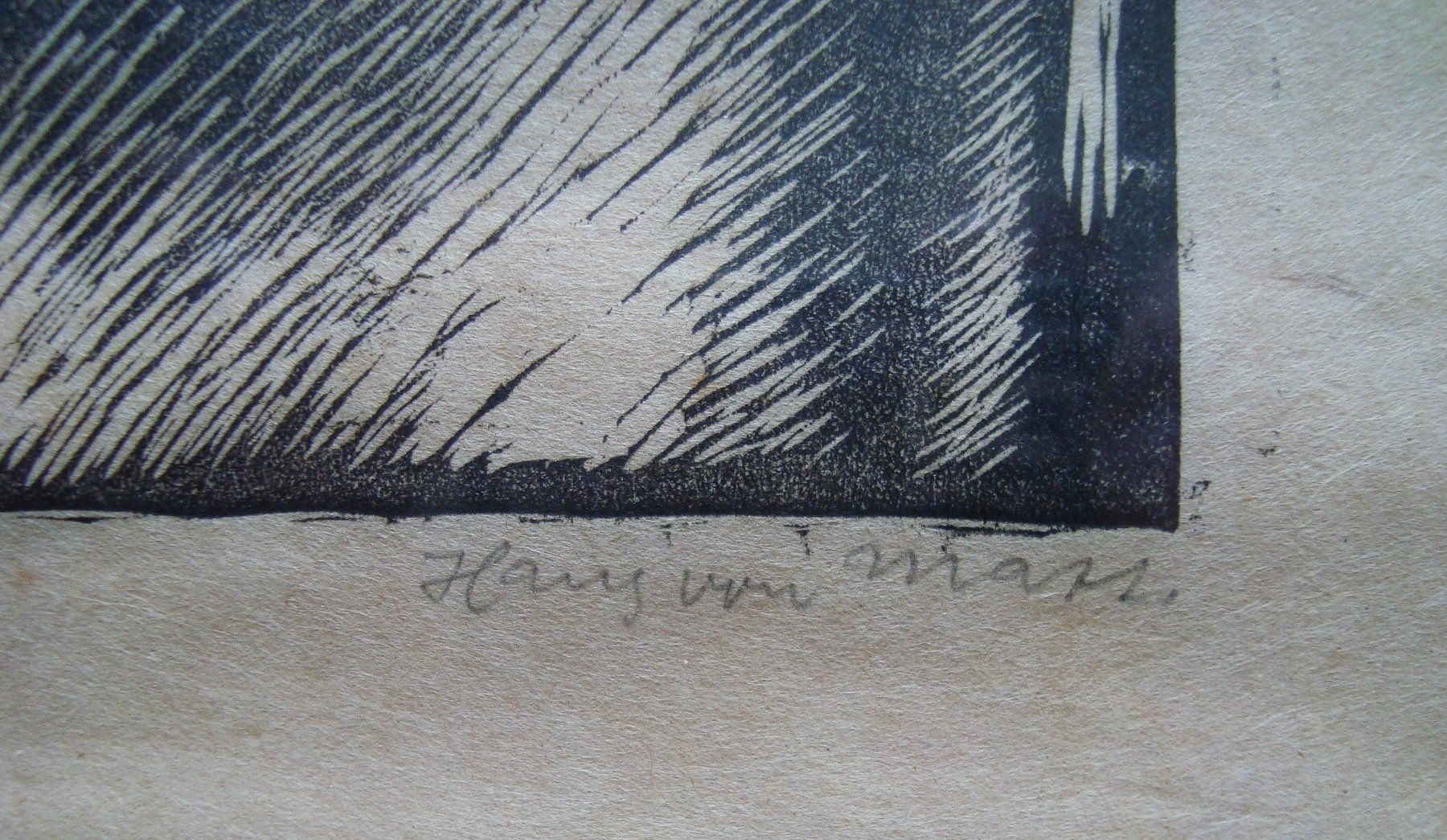 Xilografie: Hans von Matt 1899-1985 Stans, Mutter mit Kind, Linolschnitt – Usato da Oberdorf NW venduto da Lufao 3
