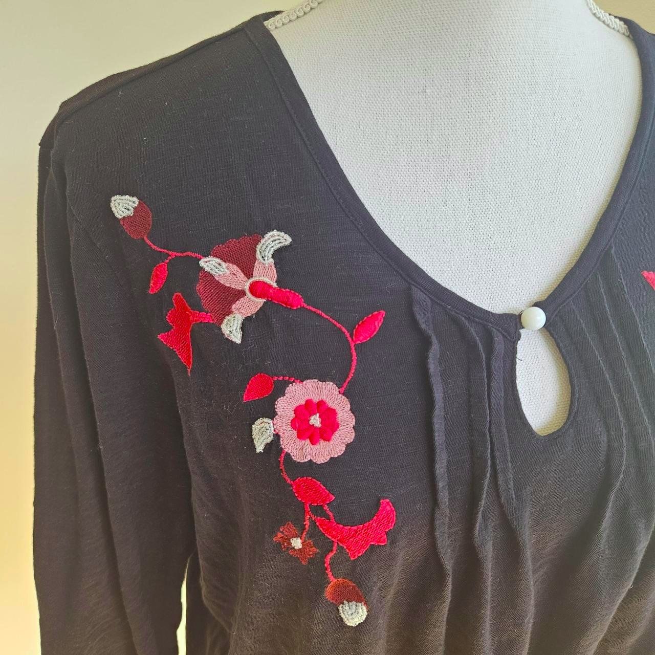Ulla Popken Camicette: Ulla Popken Bluse mit Stickerei- 46/48 – Usato da Langnau am Albis venduto da Kookysprite 1