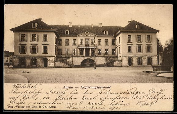Cartes postales: AK Aarau, Regierungsgebäude – D'occasion à Berlin par bartko-reher