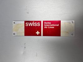 Swiss Air Schild