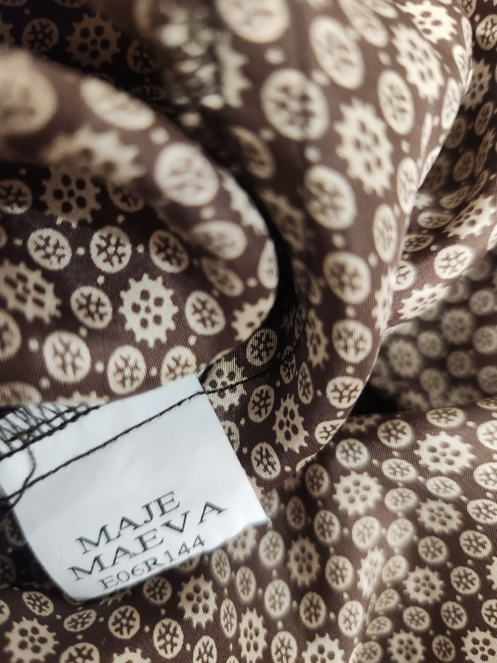 Maje Vestiti: Robe Maje MAEVA imprimée marron T1 – Usato da Niedergösgen venduto da Eva2410 5