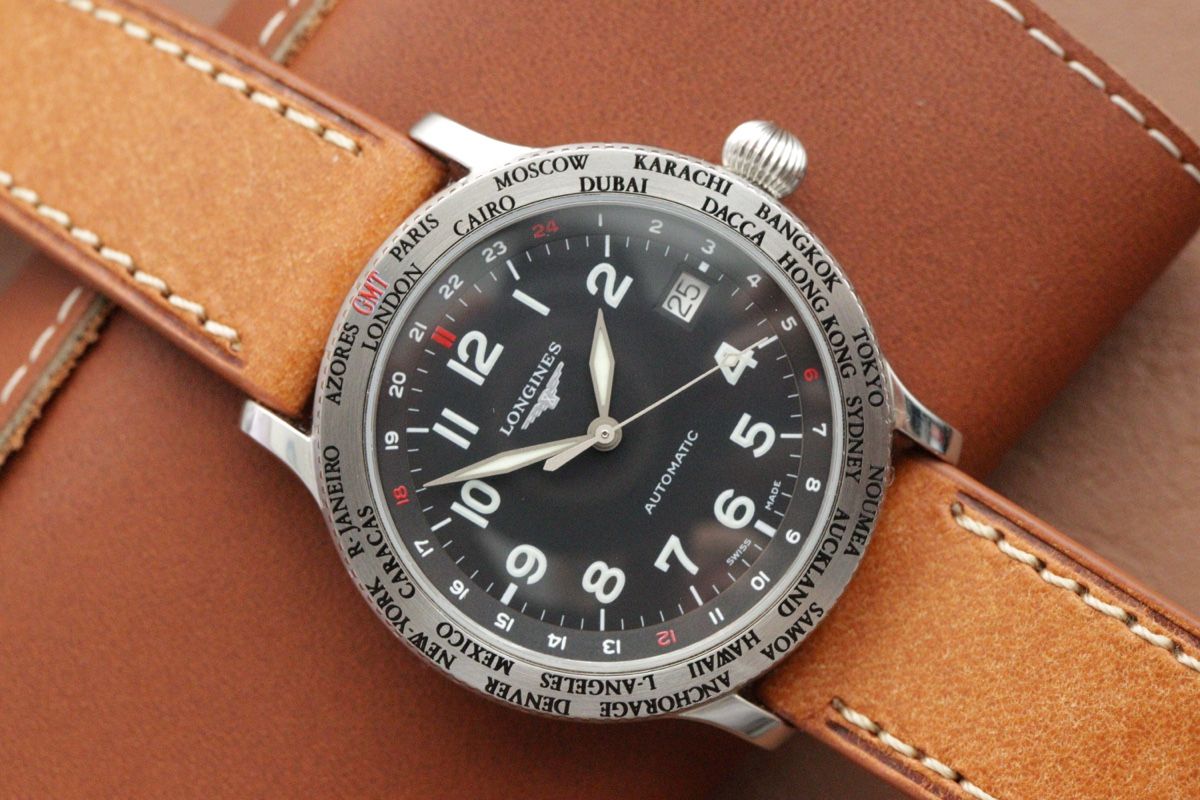 Longines Orologi: Longines Lindbergh Worldtimer Swissair - Full Set – Nuovo (secondo la descrizione) da Schaanwald venduto da travelintime01 2