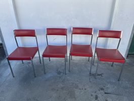 4 Mid Century Stühle Modell 9052 Ernst Lauclair Girsberger