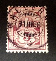 ZNr.60A, Vollstempel, Malleray  31.III. 88, Luxus-Stück