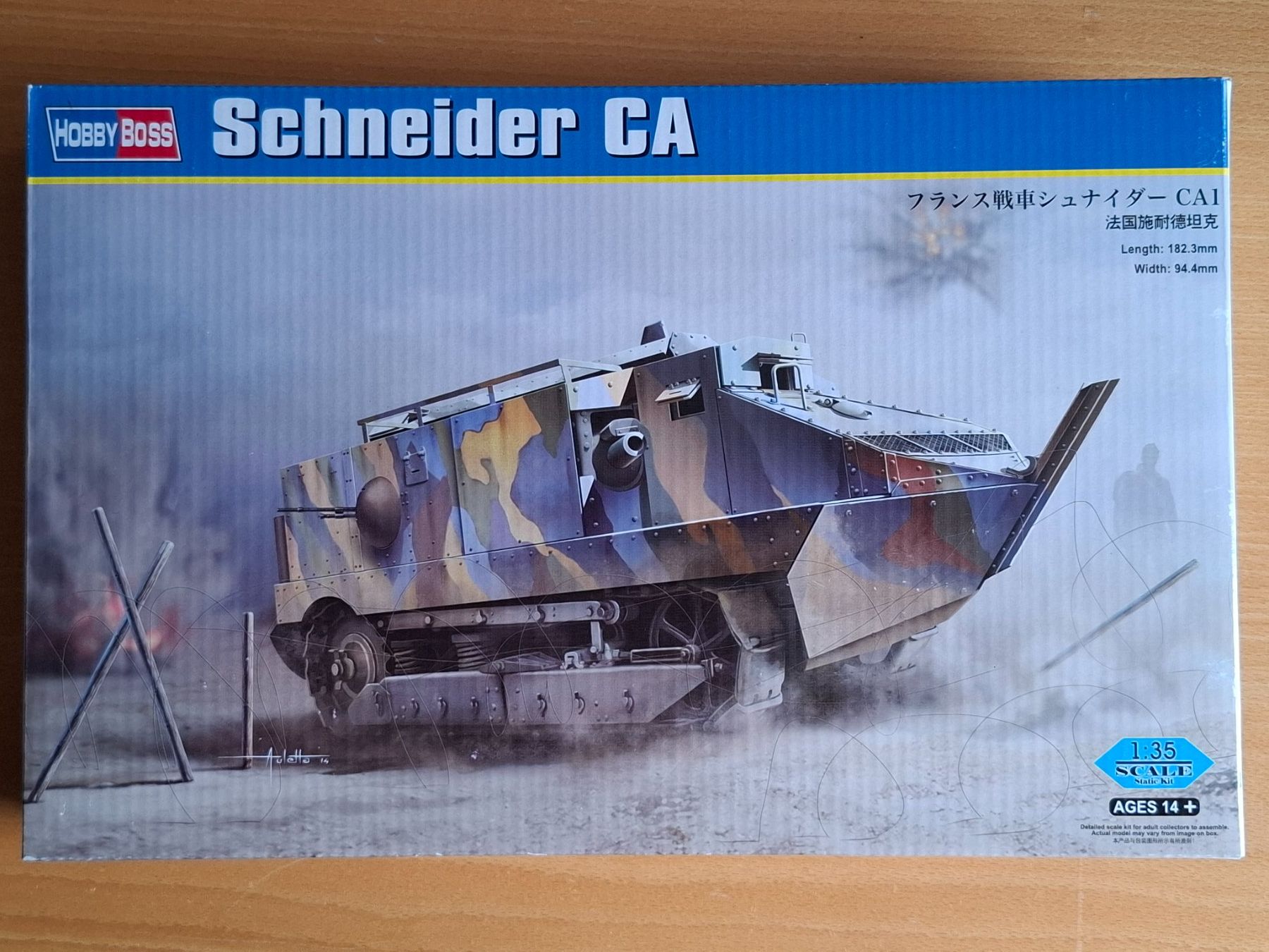 Kit di modellismo & Modellini statici: HobbyBoss Schneider CA. 1/35 – Nuovo e nell'imballaggio originale da Diepoldsau venduto da beeteutel
