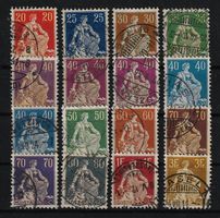 1908-1925 Serie Helvetia mit Schwert incl. 107