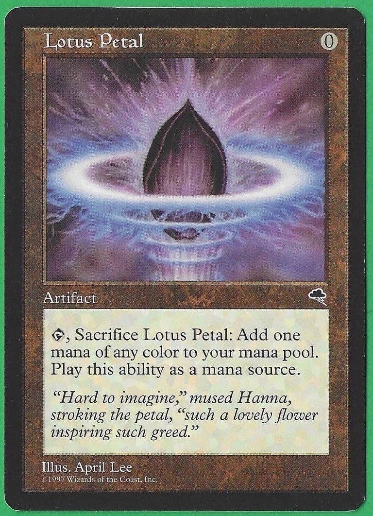 Magic The Gathering Sammelbilder & Trading cards: Lotus Petal - Tempest - MtG - EN – Gebraucht aus Bolligen von Gurkenfeld