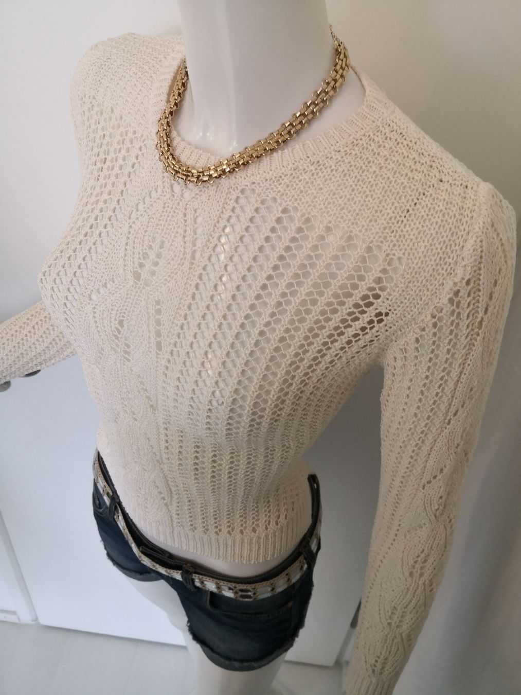Mango Maglioni & Felpe: 🤩MANGO STRICK-HÄKEL-PULLOVER ECRU NEU & D&G P. – Nuovo (secondo la descrizione) da Olten venduto da Naja-Twins-Twins 8