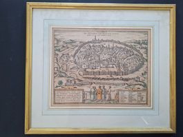 Jerusalem von Franz Hogenberg (1535 - 1590). Replikat!