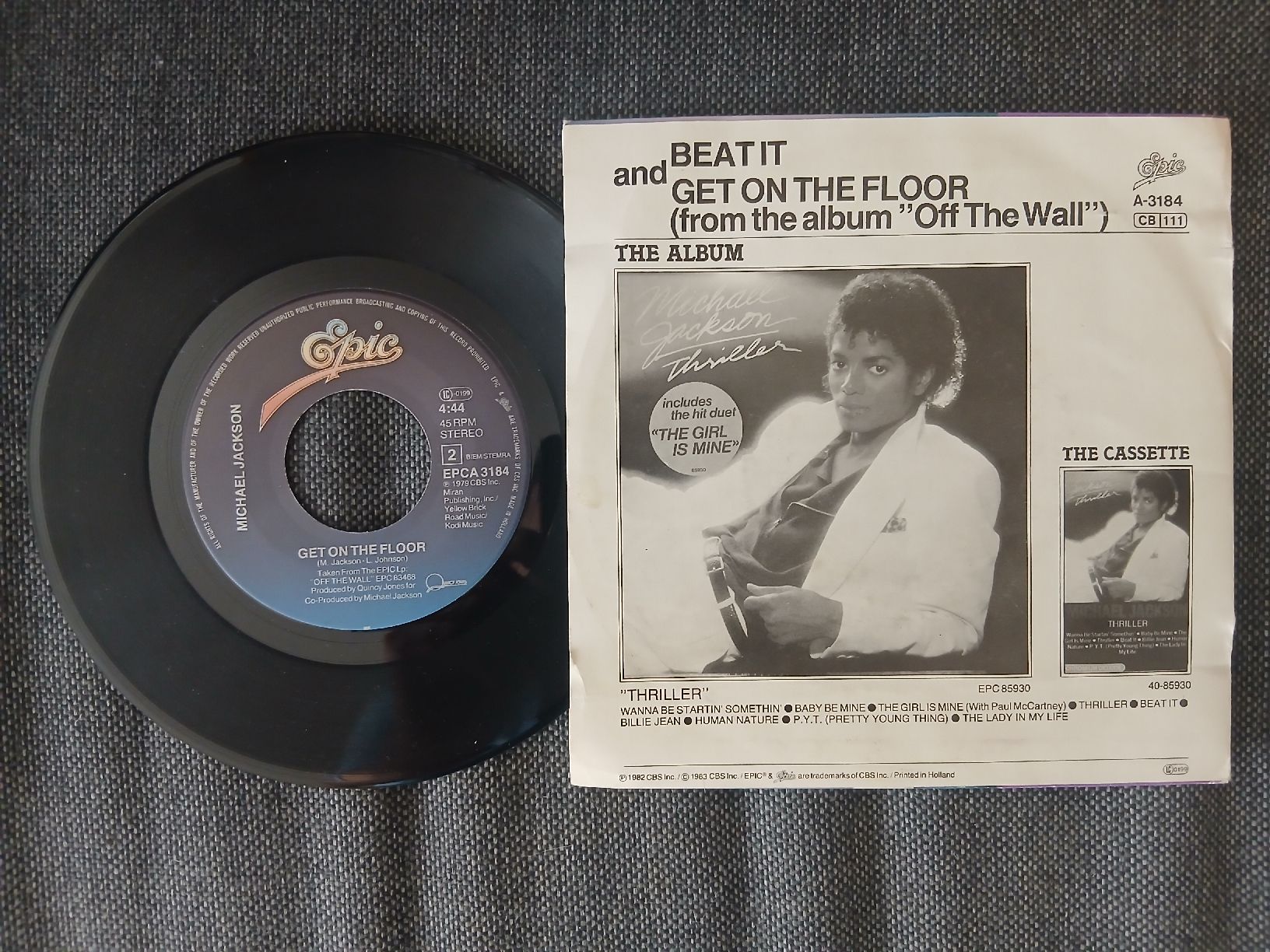 Dischi in vinile: Michael Jackson "Beat It" 7" Vinyl Record - Collectible 1983 – Usato da Watt venduto da Tomaf 1