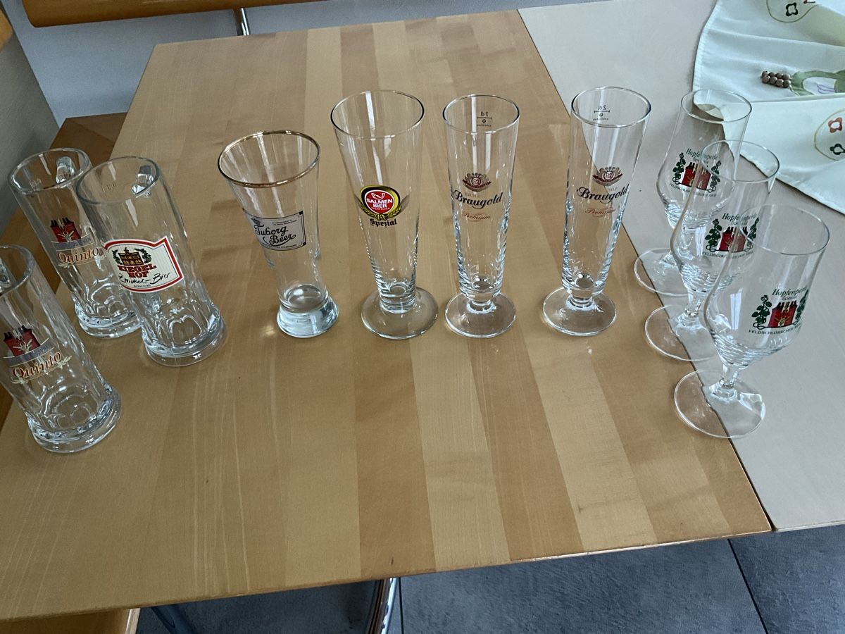 Bicchieri: Biersammlung: 10 Biergläser, verschiedene Marken – Usato da möhlin venduto da Suter1234 2