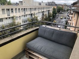 Palettensofa / Loungesofa mit Kissen, Balkon oder Garten