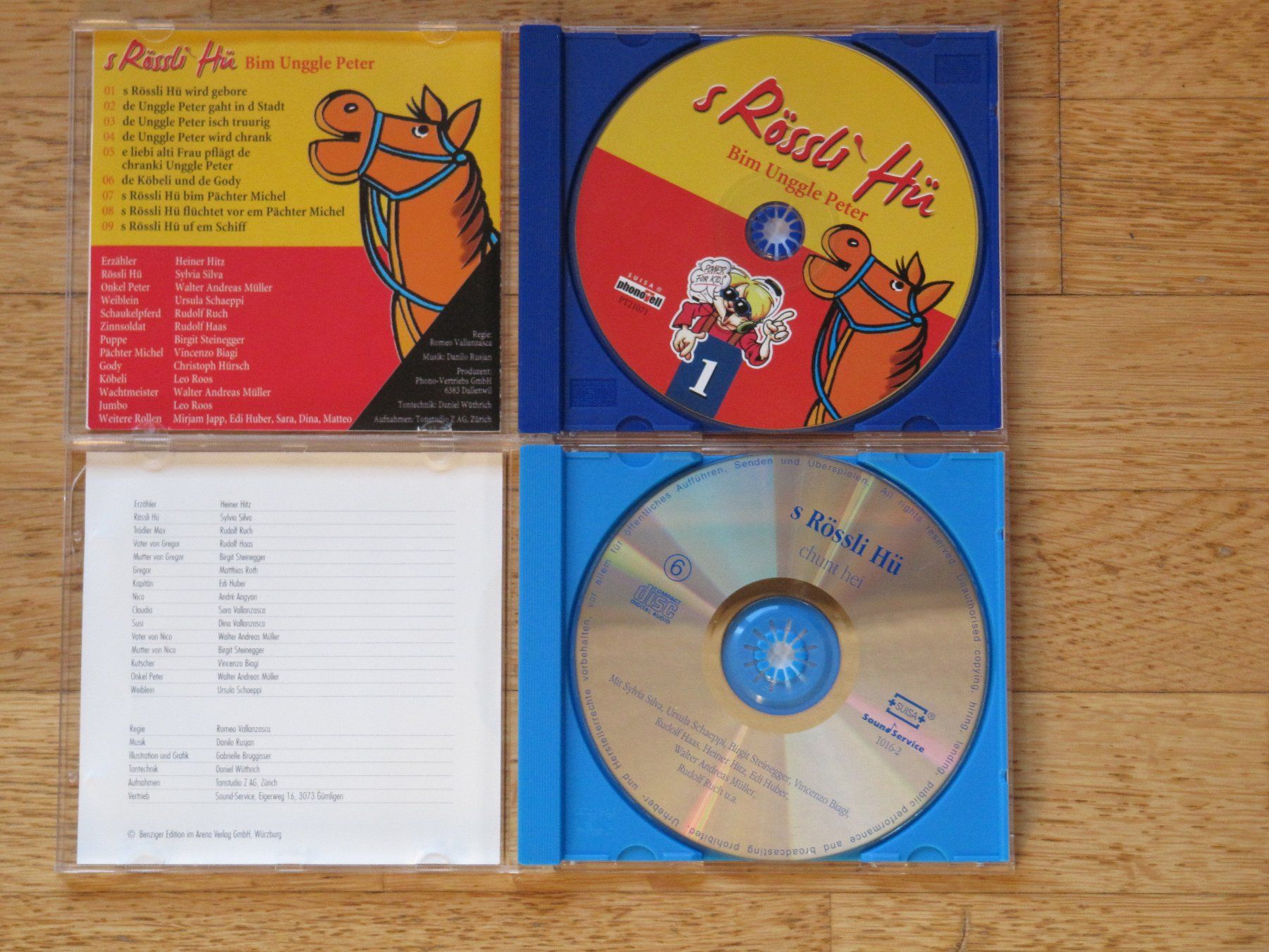 CD: 2 Kinder-CDs: Rössli Hü, mit WAM Steinegger Schaeppi – Usato da Würenlos venduto da AustralisZ 1