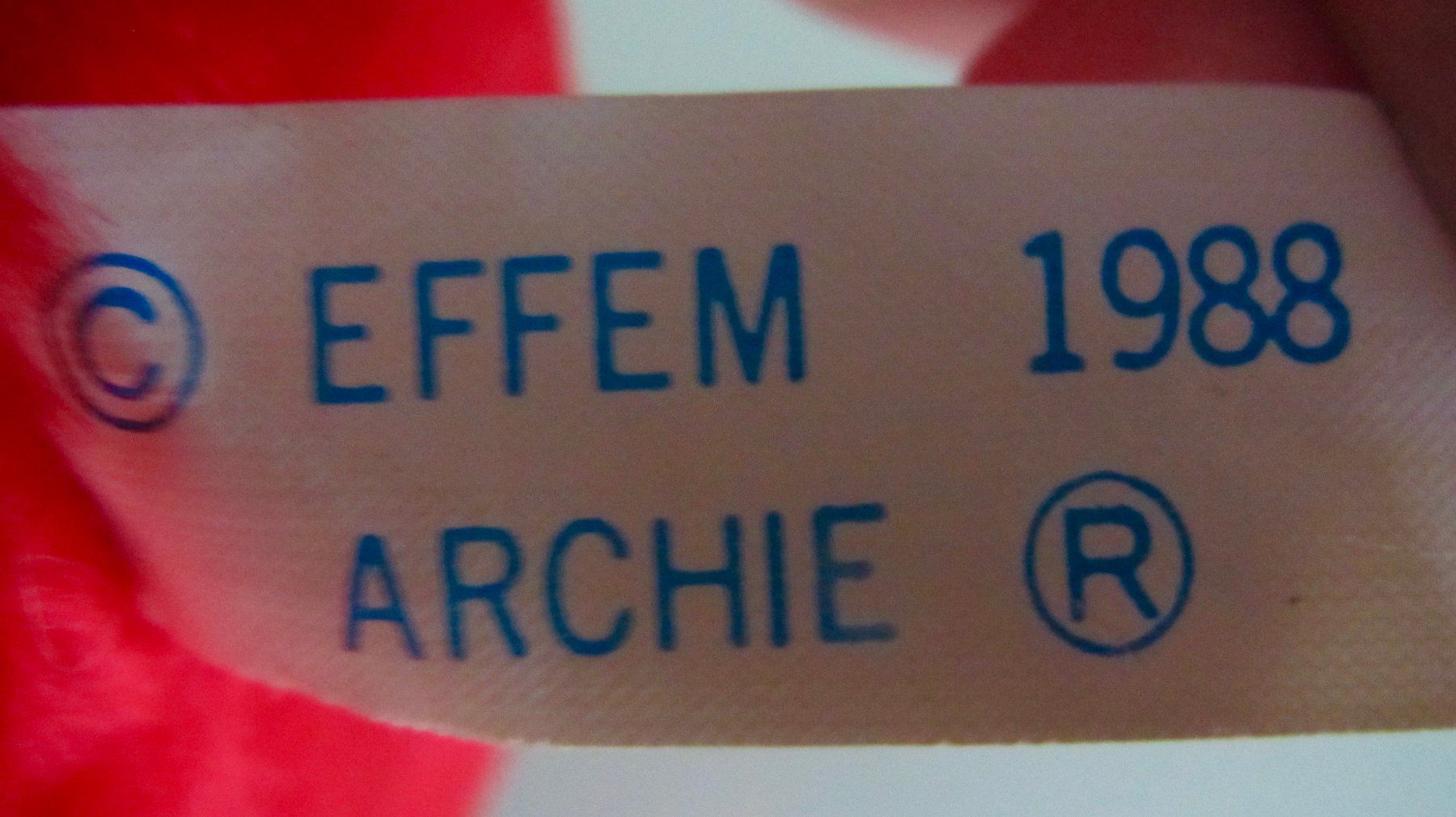 Giocattoli: PELUCHE ARCHIE 1988 – Usato da Murten venduto da Selliot 3