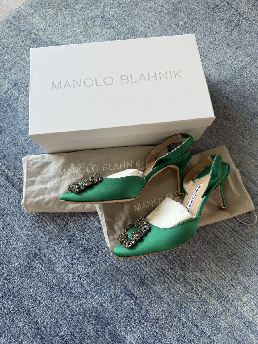 Manolo Blahnik Scarpe da donna: Manolo Blahnik Hangisi slingback pumps 36.5 – Usato da Zürich venduto da shuenoma 1