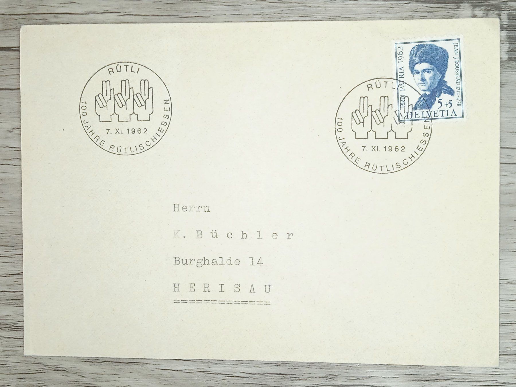 Tutti i francobolli: TR20 Enveloppe + Timbre Suisse 1962 – Usato da Cousset venduto da Patrick_Collections