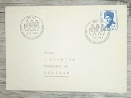 TR20 Enveloppe + Timbre Suisse 1962