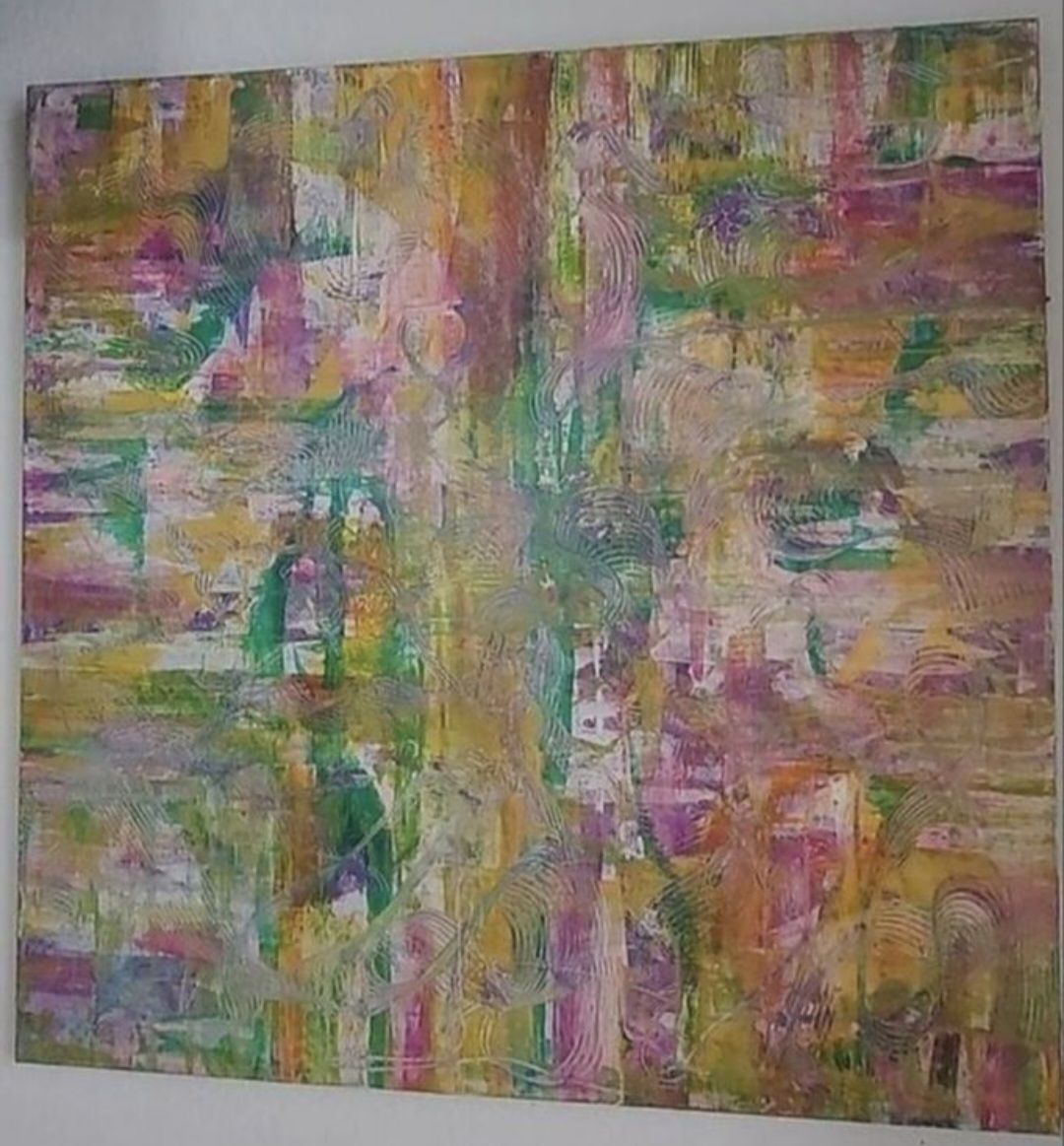 Gemälde: Gemälde, farbenfroh" handmade 100×100 – Neu (gemäss Beschreibung) aus Riehen von Steinbock1970