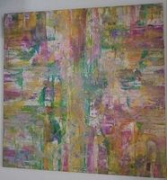 Abstrakte Kunst, farbenfroh" handmade 100×100