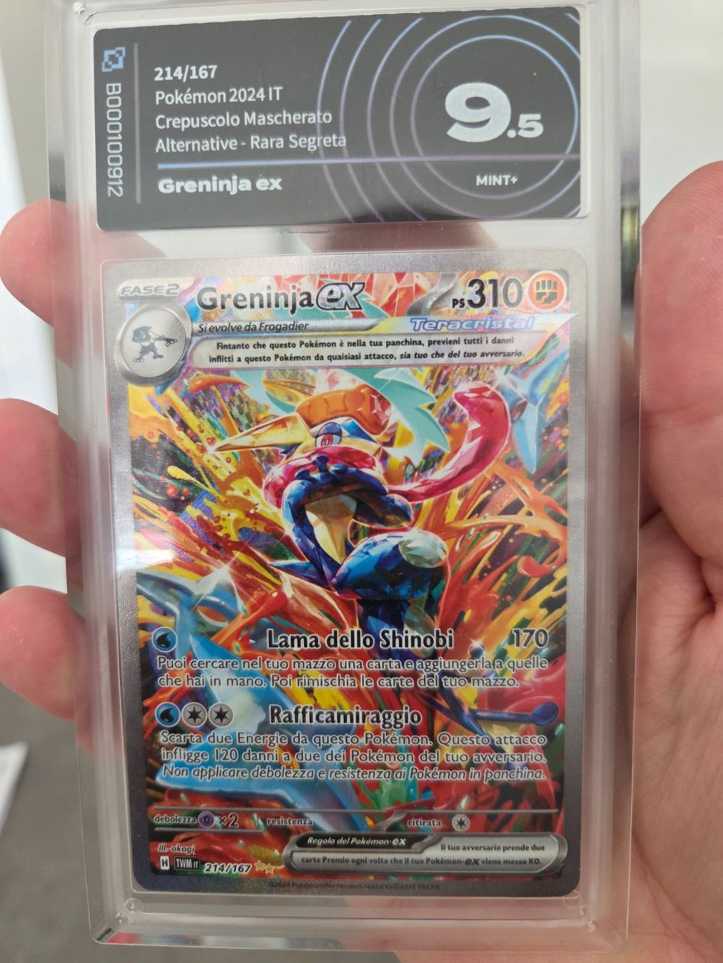 Pokémon Carte collezionabili: Greninja ex EN  AiGrading 9.5 – Usato da Giubiasco venduto da Betto75