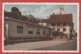 Kilchberg ZH - Restaurant Mönchhof mit Kegelbahnen ca. 1950